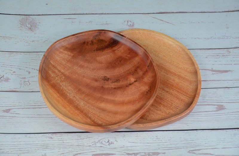 Dĩa gỗ hình kỳ dị 17x18cm 7 Dia ky di 17.5x2cm 2