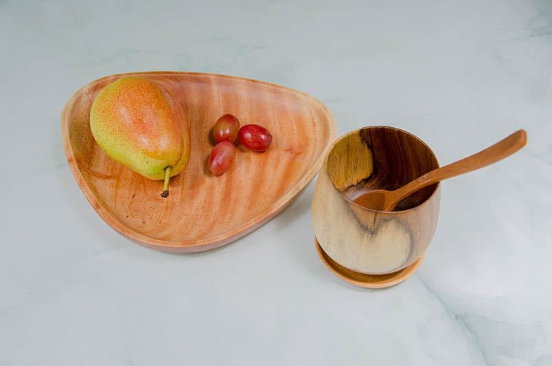 Dĩa tam giác 18x22cm 8 Dia tam giac