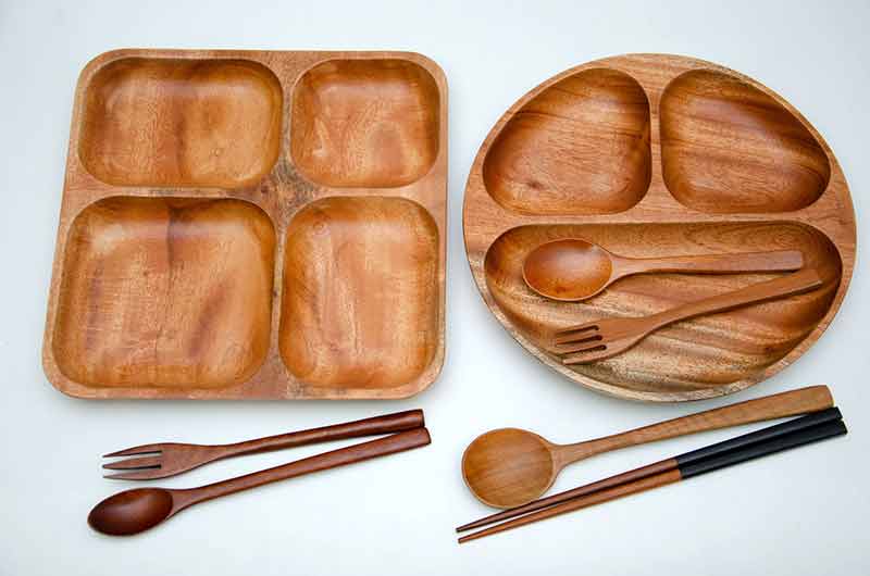 Khay tròn 3 ngăn 24cm