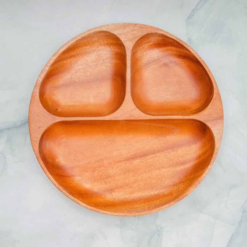 Khay tròn 3 ngăn 24cm