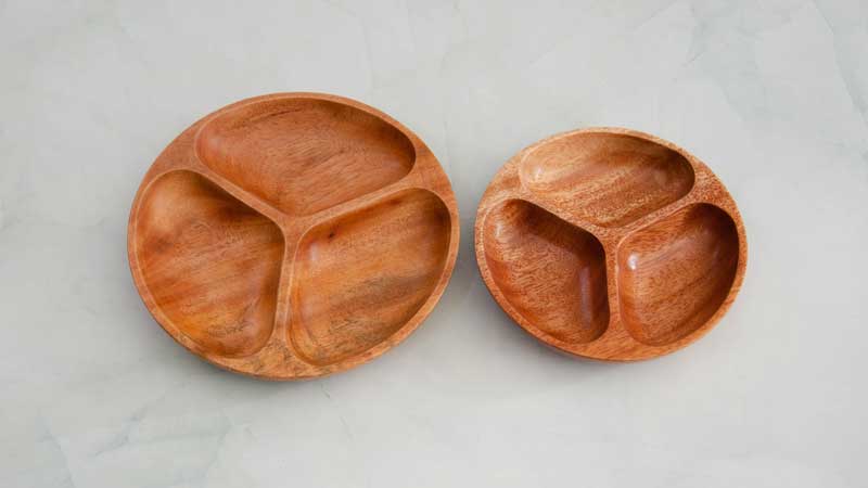 Khay tròn 3 ngăn 12x2cm 5 Khay tròn 3 ngăn 12x2cm