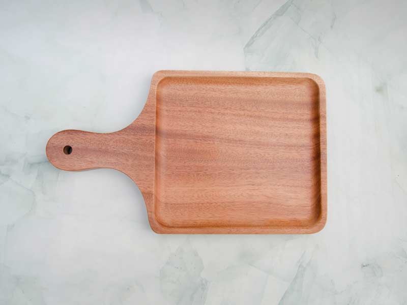 Khay vuông tay cầm 18x30cm 1