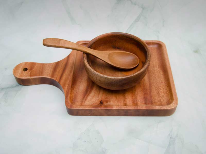 Khay vuông tay cầm 18x30cm 7