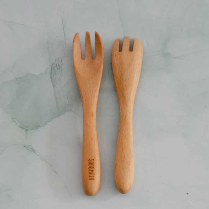 Nĩa nhỏ cán tròn 13x2.2cm 6 Nĩa nhỏ cán tròn 13x2.2cm 1