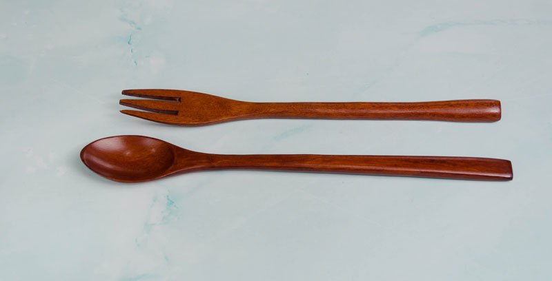 Nĩa nhãn 19cm 12 bo muong nia