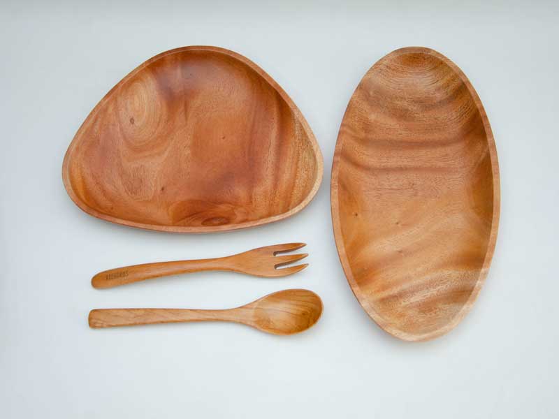 Dĩa tam giác 18x22cm 11 dia go 43