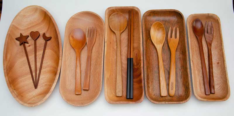 Dĩa hột xoài 14x27cm 11 dia go 45