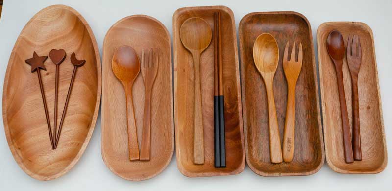 Dĩa hột xoài 14x27cm 10 dia go 46