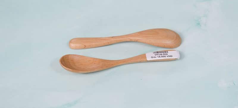 Muỗng nhỏ cán tròn 13x2.5cm 6 muong nho