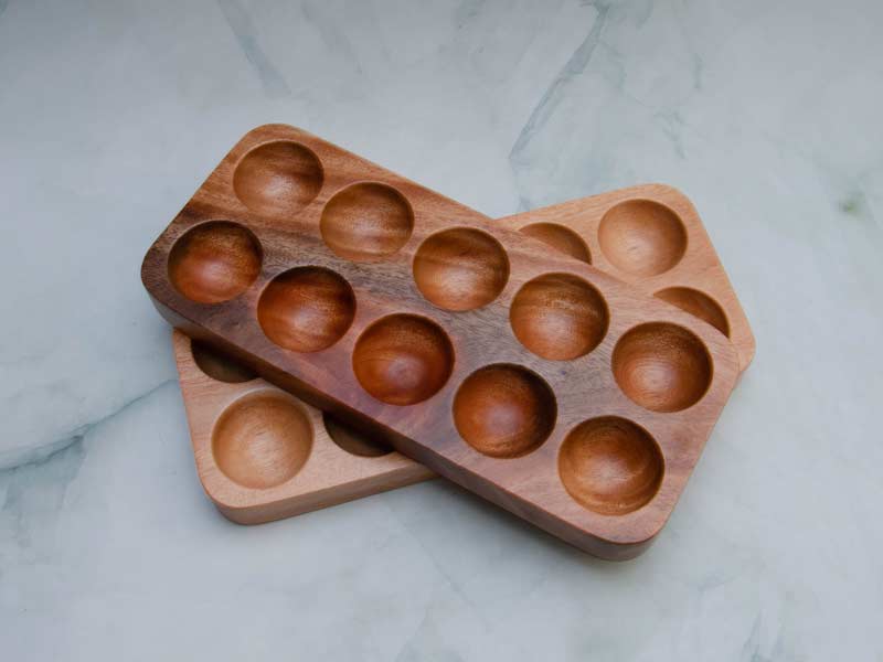 Khay đựng trứng lớn 10.5x24cm 7 Khay gỗ trang trí