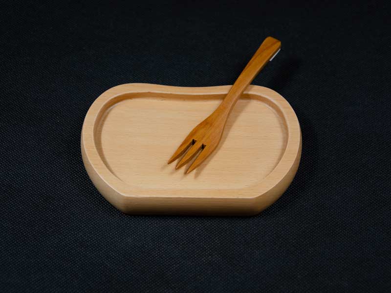 Khay gỗ hình táo nhỏ 10.5x15cm VKU1-071 13 Khay gỗ hình táo