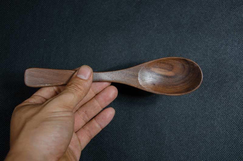 Muỗng gỗ óc chó 17.5x4cm 4 muỗng gỗ óc chó