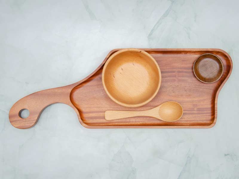 Khay tay cầm cán cong 16x44cm 1