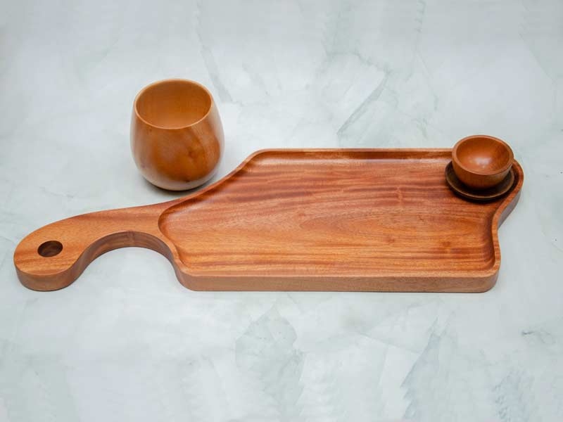 Khay tay cầm cán cong 16x44cm 3