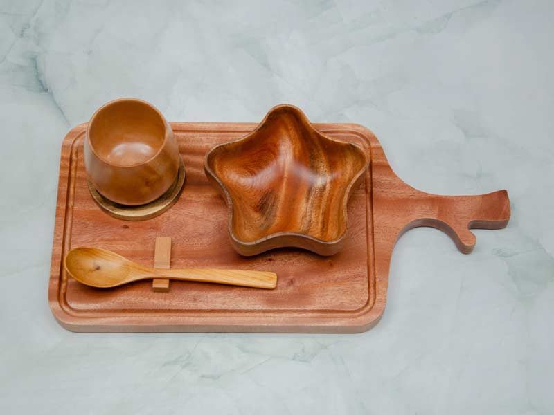 Thớt gỗ tay cầm hình cành cây 21x42cm VKU1-T035 10 Thớt gỗ tay cầm hình cành cây