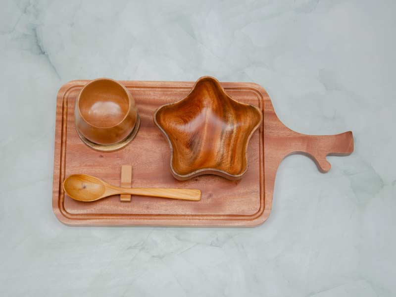 Thớt gỗ tay cầm hình cành cây 21x42cm VKU1-T035 11 Thớt tay cầm hình cành cây 21x42cm 4