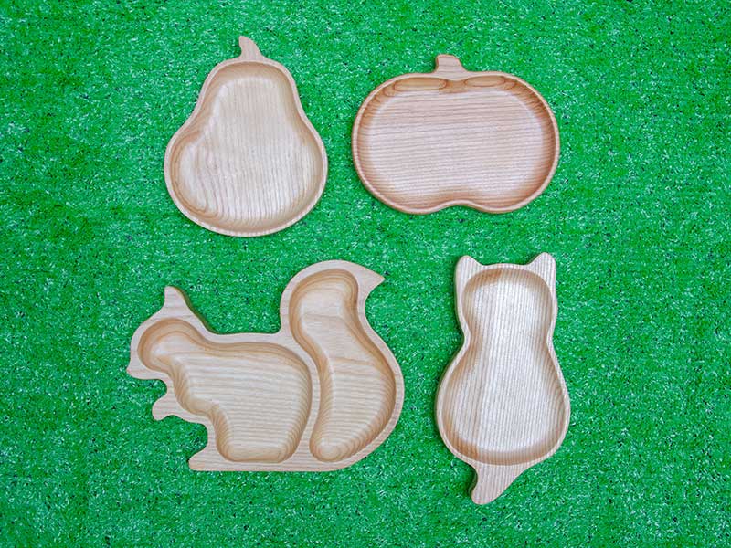 Khay gỗ hình mèo 12x22cm VKU1-079 13 khay gỗ hình mèo