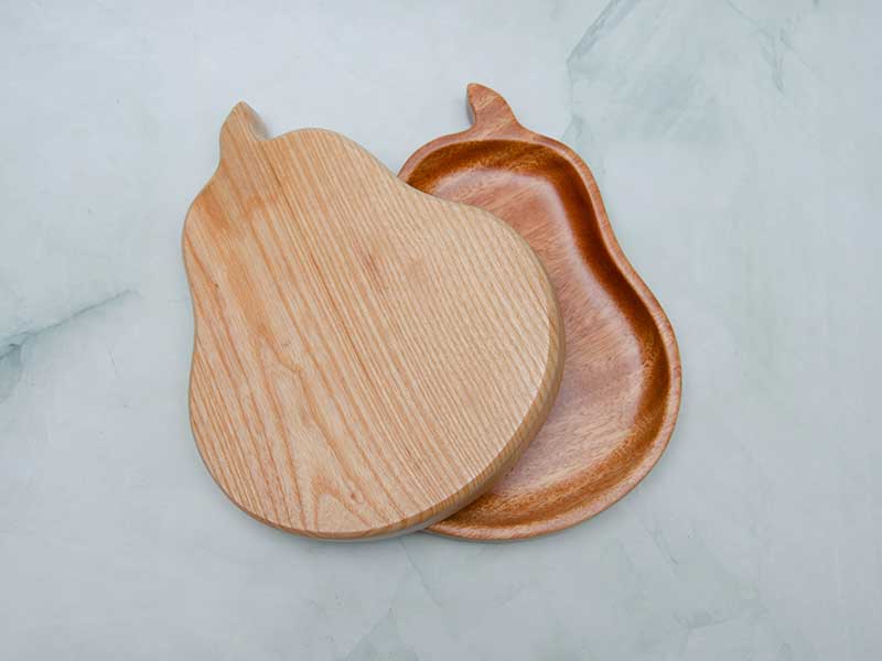 Khay gỗ hình quả lê 14x17.5cm VKU1-077 15 Khay hình quả lê 14x17.5cm 2
