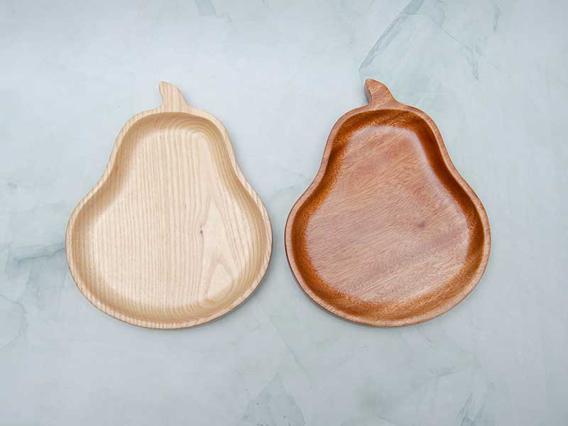 Khay gỗ hình quả lê 14x17.5cm VKU1-077 16 Khay hình quả lê 14x17.5cm 3