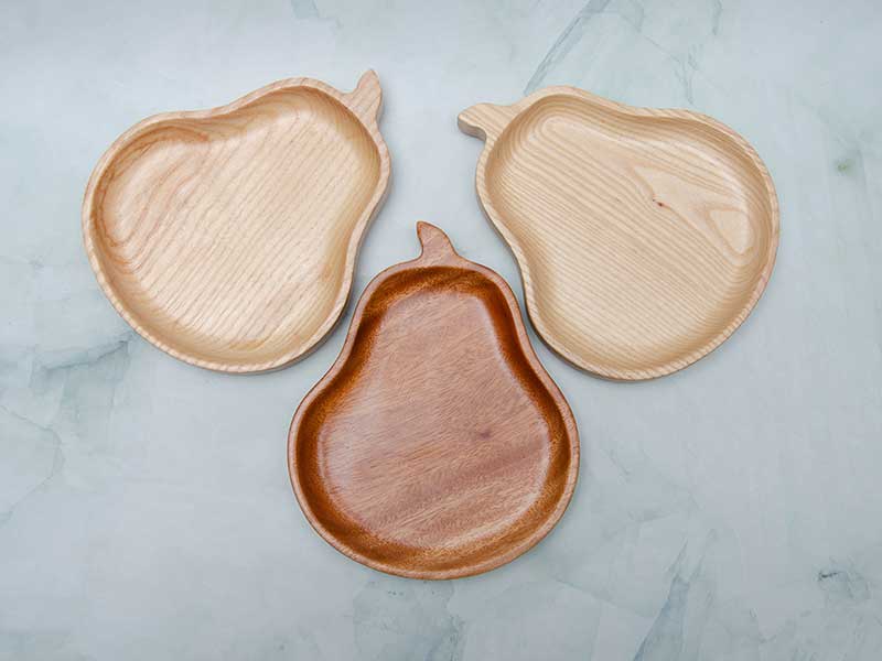 Khay gỗ hình quả lê 14x17.5cm VKU1-077 17 Khay hình quả lê 14x17.5cm 4