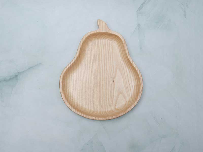 Khay gỗ hình quả lê 14x17.5cm VKU1-077 13 khay gỗ hình quả lê