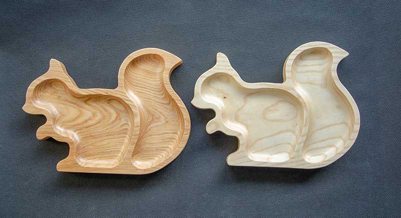 Khay gỗ hình sóc 24x18cm | VKU1-078 17 Khay hình sóc 18x24cm 6