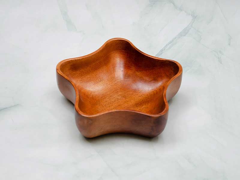 Tô gỗ hình sao 15x4.5cm VKU2-T028 24 Tô Hình Sao 15x4.5cm 11