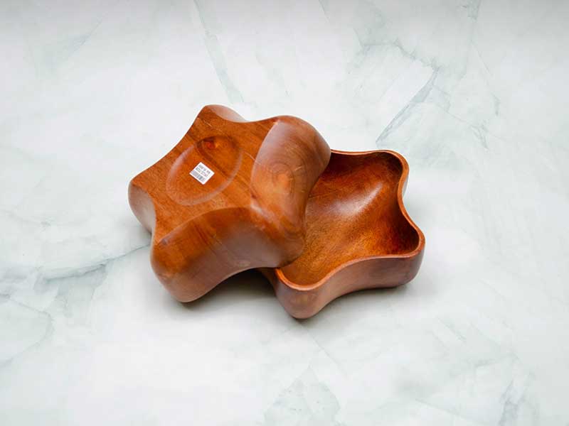 Tô gỗ hình sao 15x4.5cm VKU2-T028 25 Tô Hình Sao 15x4.5cm 12