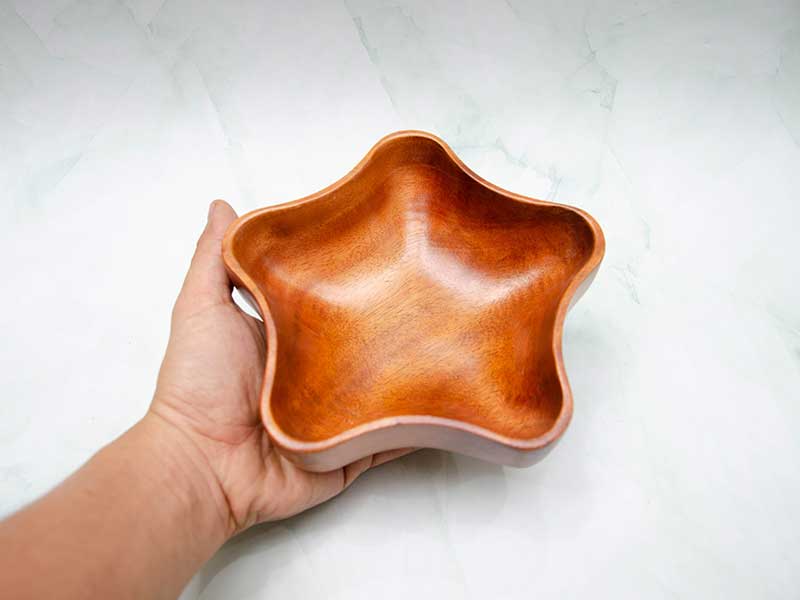 Tô gỗ hình sao 15x4.5cm VKU2-T028 27 Tô Hình Sao 15x4.5cm 14