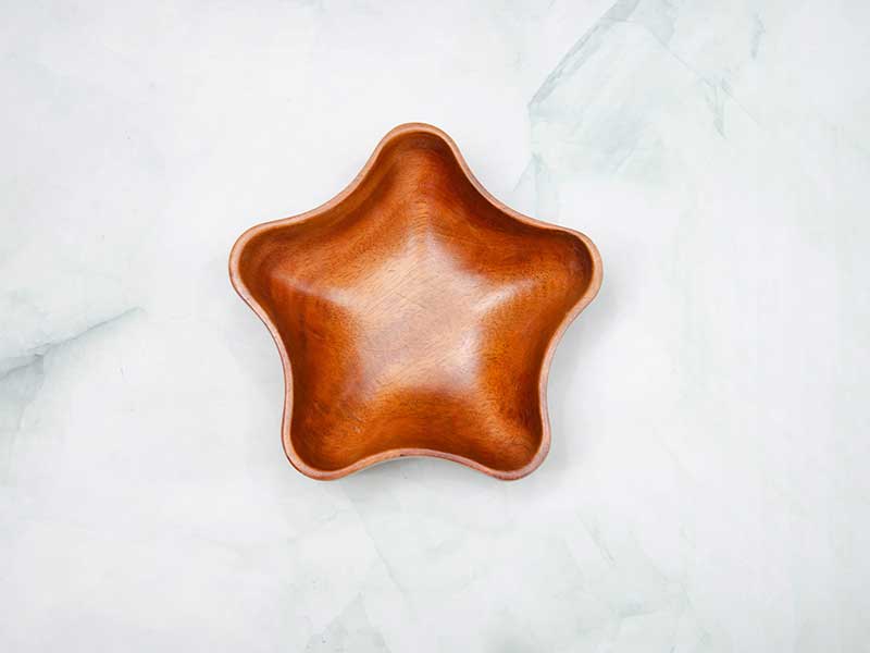 Tô gỗ hình sao 15x4.5cm VKU2-T028 32 Tô Hình Sao 15x4.5cm 21