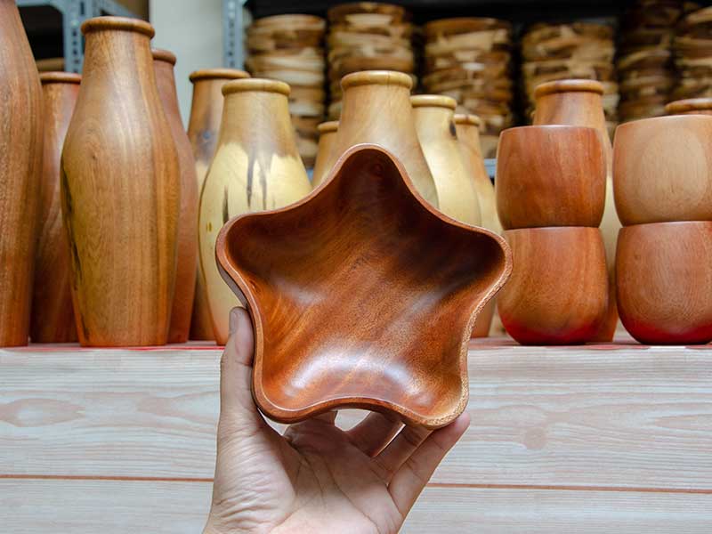 Tô gỗ hình sao 15x4.5cm VKU2-T028 23 Tô Hình Sao 15x4.5cm 4