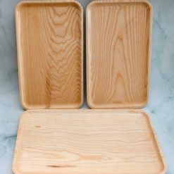 Khay gỗ chữ nhật gỗ Tần bì nhiều size 10 Khay chu nhat 18x30cm 3