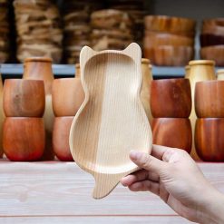 Khay gỗ hình mèo 12x22cm VKU1-079 3 Khay hinh meo 12x22cm221