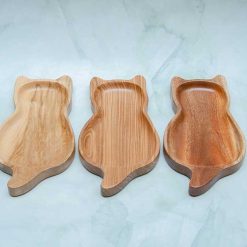 Khay gỗ hình mèo 12x22cm VKU1-079 4 Khay hinh meo 12x22cm43