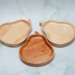 Khay gỗ hình quả lê 14x17.5cm VKU1-077 3 Khay hinh qua le 14x17.5cm123