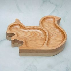 Khay gỗ hình sóc 24x18cm | VKU1-078 10 Khay hinh soc 18x24cm 2