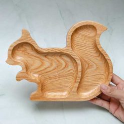 Khay gỗ hình sóc 24x18cm | VKU1-078 9 Khay hinh soc 18x24cm 4