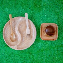 Khay gỗ tròn 2 ngăn hình bát quái 25cm VKU1-080 8 Khay tron 2 ngan hinh bat quai 25cm765