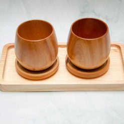 Khay gỗ chữ nhật phục vụ quán cà phê 26x13cm || VKU1-020 9 VKU1 020 Khay chu nhat 26x13x2cm 12