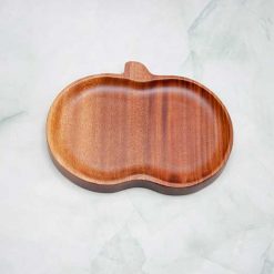 Khay gỗ hình quả bí 14.5x18cm VKU1-074 12 khay hanh qua ba 14 5x18cm