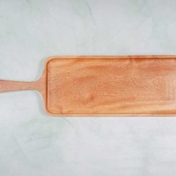 Khay gỗ chữ nhật có tay cầm 38x12cm || VKU1-098 4 VKU1 089 Khay go co tay cam 38x12cm 1