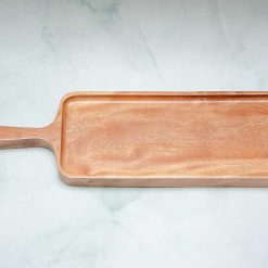 Khay gỗ chữ nhật có tay cầm 38x12cm || VKU1-098 5 VKU1 089 Khay go co tay cam 38x12cm