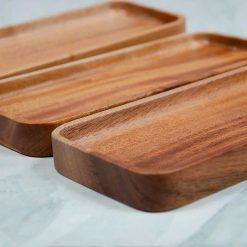 Khay gỗ chữ nhật nhỏ 24x10.5cm || VKU1-082 8 VKU1 082 Khay chu nhat 24x10.5cm tr