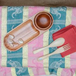 Khay gỗ ovan 2 ngăn 9 VKU1 103 Khay go ovan 2 ngan dai 28x10cm 2