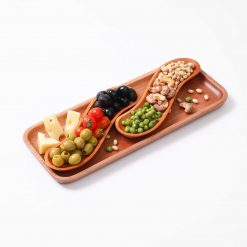 Khay gỗ chữ nhật phục vụ 35x14cm 10 khay go chu nhat phuc vu