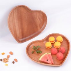 Khay gỗ hình tim - hàng xuất khẩu, an toàn, thân thiện môi trường 8 khay gỗ hình tim